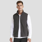 Model wearing the RX405 Pro RTX Pro Fleece Gilet in Charcoal