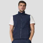 Model wearing the Pro RTX Pro Fleece Gilet in Navy