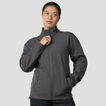 Model wearing the RX500 Pro RTX Pro Two Layer Soft Shell Jacket in Charcoal