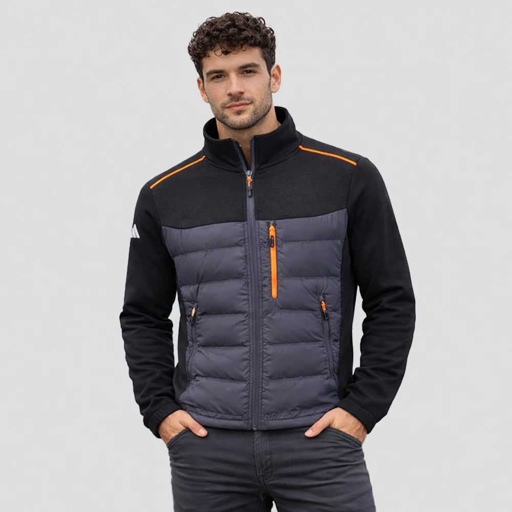 model wearing Portwest - Hybrid Baffle Jacket