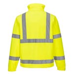 back view of Portwest Hi-Vis Classic Softshell (3L) yellow