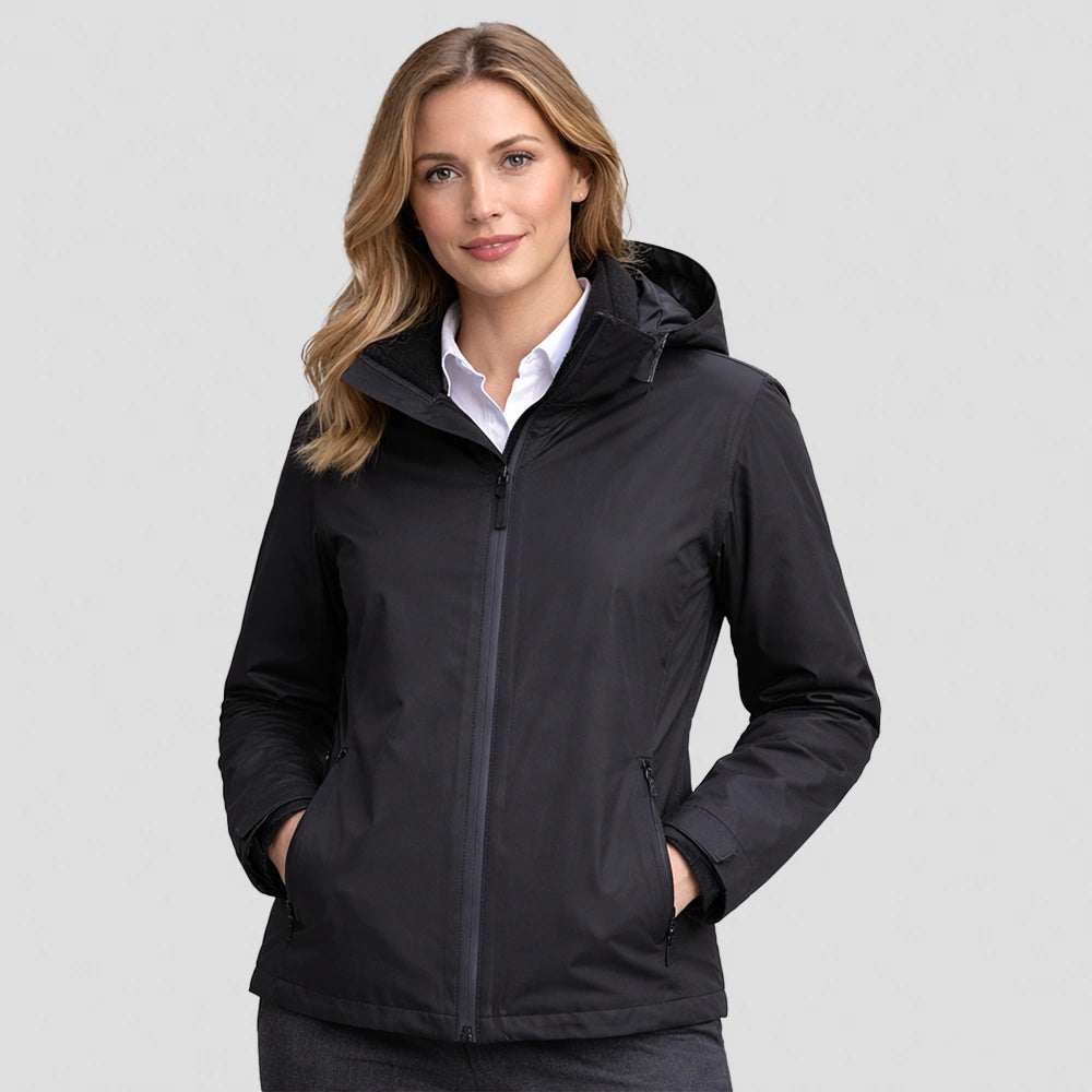 model wearing Portwest - Women's 3-in-1  Jacket