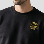 Close-up of the SimplyDiag Network Sweatshirt embroidered logo