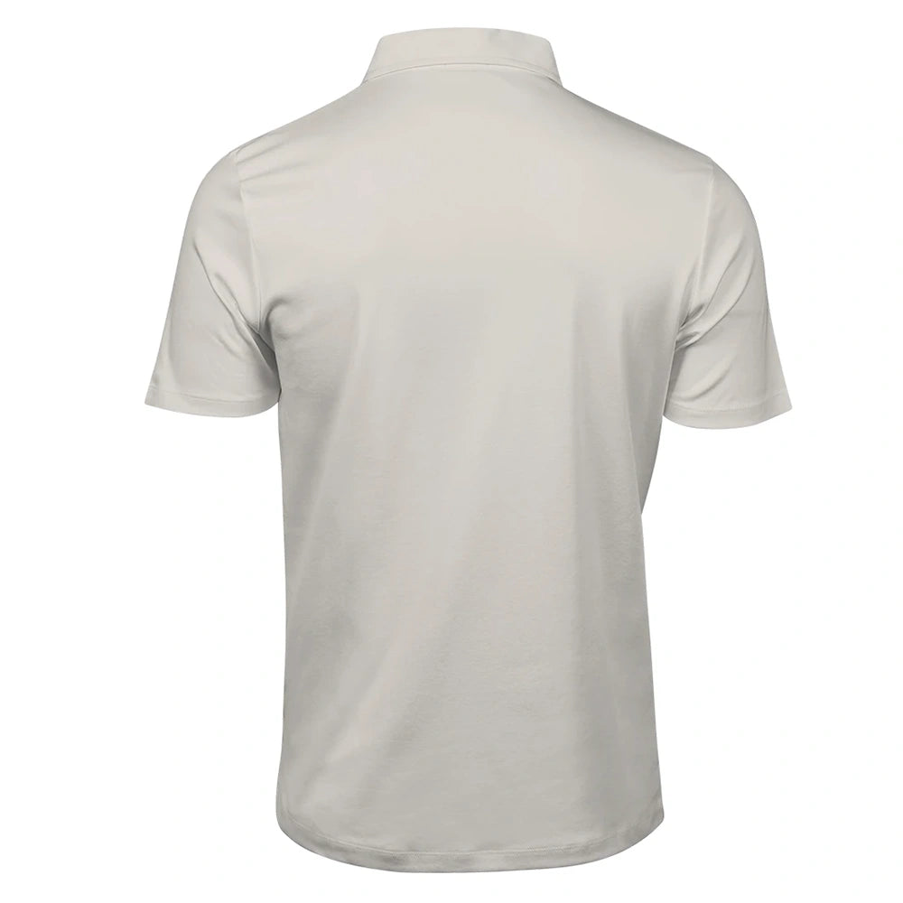 Pima Cotton Interlock Polo Shirt cement back