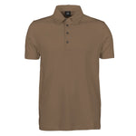 Pima Cotton Interlock Polo Shirt wood front