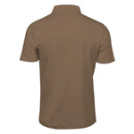 Pima Cotton Interlock Polo Shirt wood back view