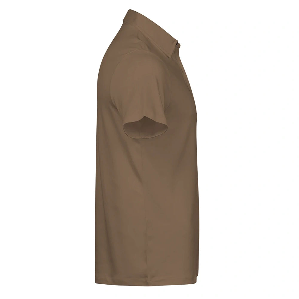 Pima Cotton Interlock Polo Shirt wood side