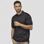 model wearing tee jays Club Polo Shirt