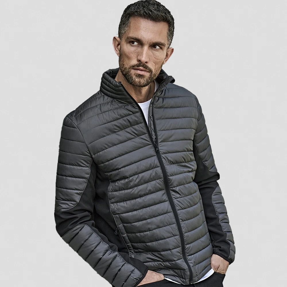 model wearing Crossover Padded Jacket 