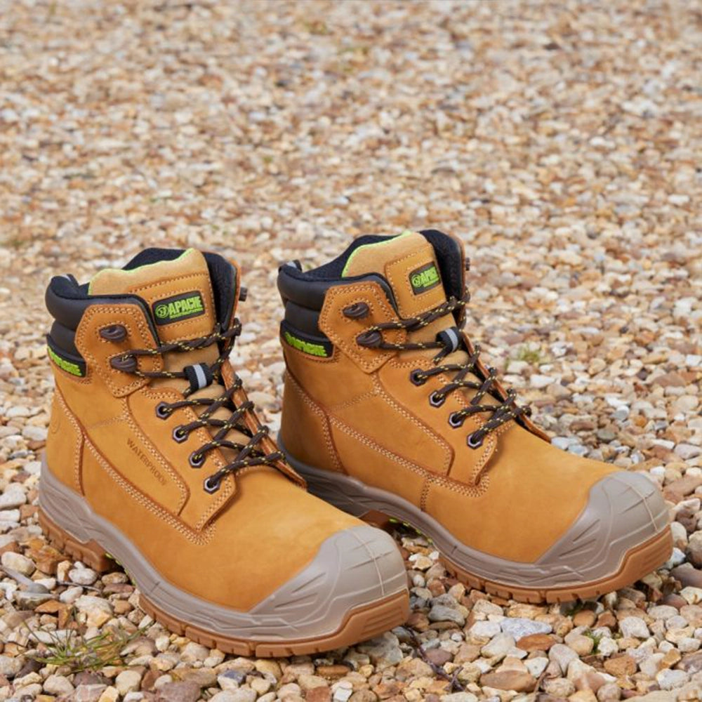 pair of Thompson Wheat Waterproof Boot S7S