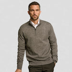 man wearing Tee Jays Half Zip Sweater