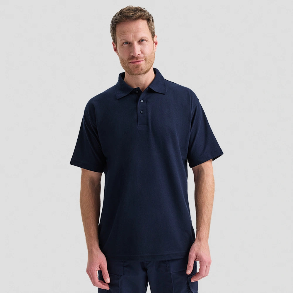 model wearing Classic Polo Shirt - Corporate Colours UC101 in navy
