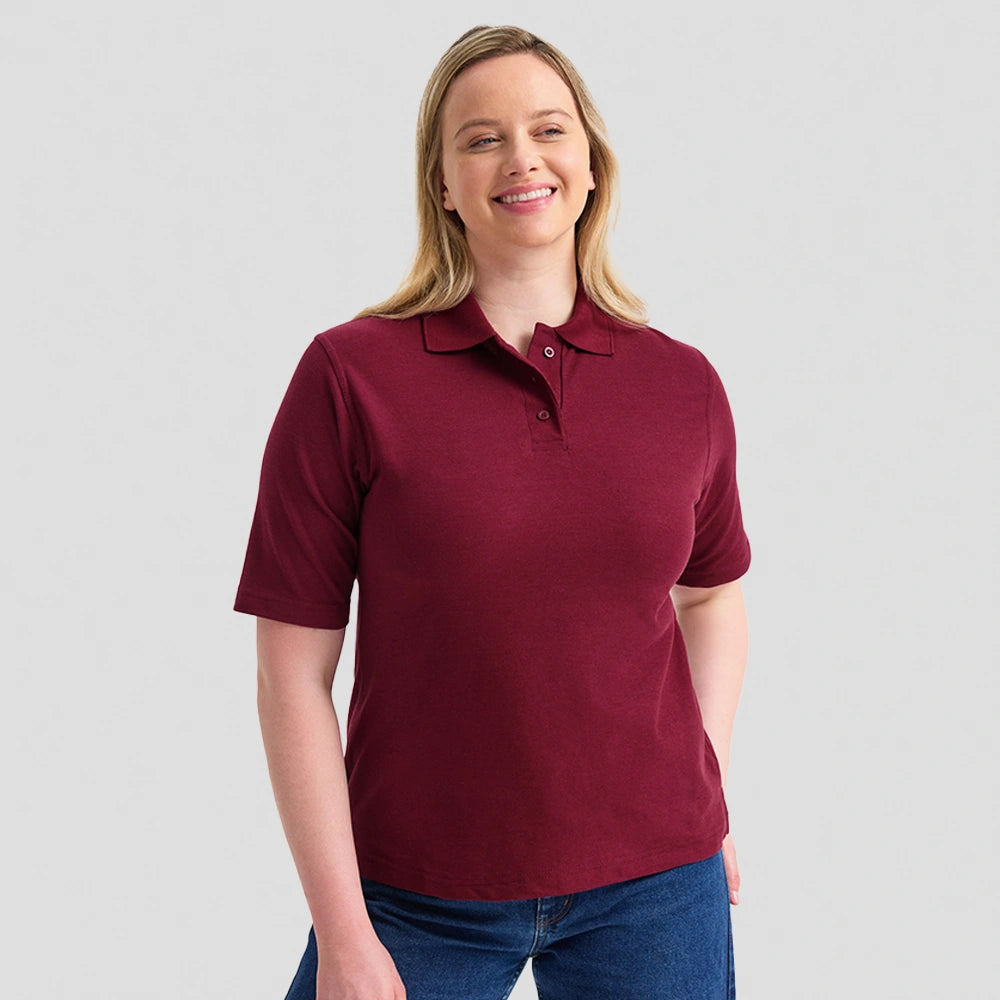 model wearing Ladies Classic Poloshirt UC106