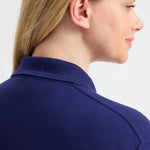 close up back detail of Deluxe Poloshirt UC108