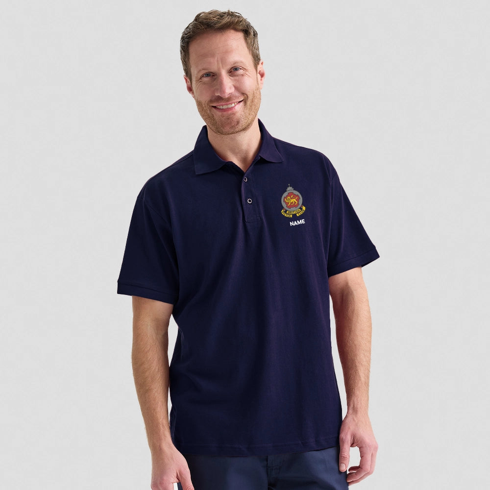model wearing British Pistol Club Ultra Poloshirt