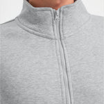 close up zip detail Uneek Deluxe Unisex Sweat Jacket UC212