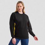 model wearing Two Tone Crew New Sweatshirt UC217