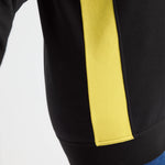 close up contrast panel detail on Two Tone Crew New Sweatshirt UC217
