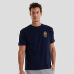 model wearing British Pistol Club Classic T-shirt