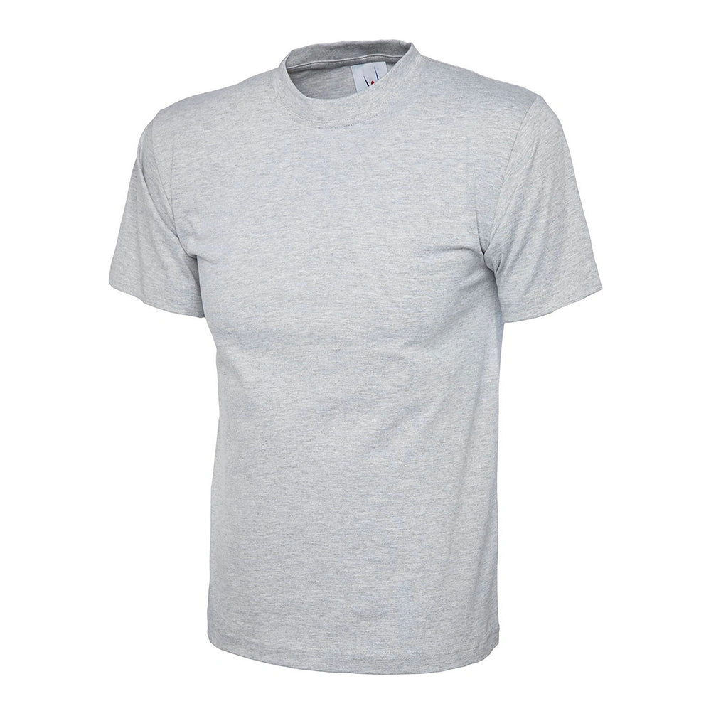 heather grey Uneek Heavyweight T-Shirt UC302