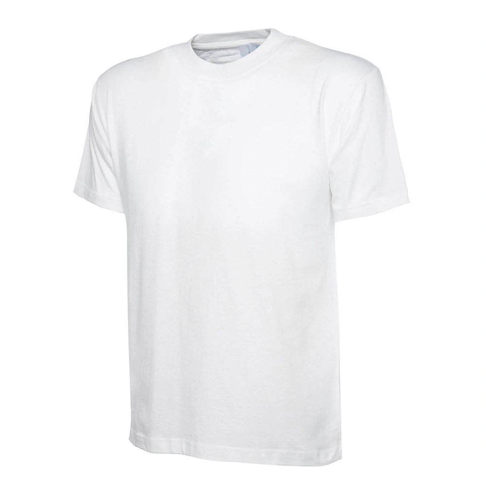 white Uneek Heavyweight T-Shirt UC302