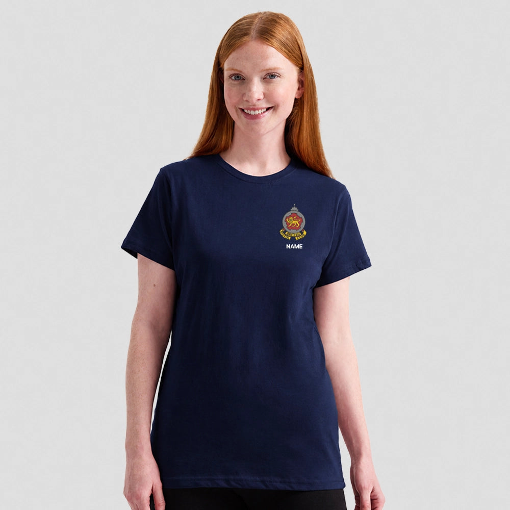 model wearing British Pistol Club Ladies Classic T-Shirt