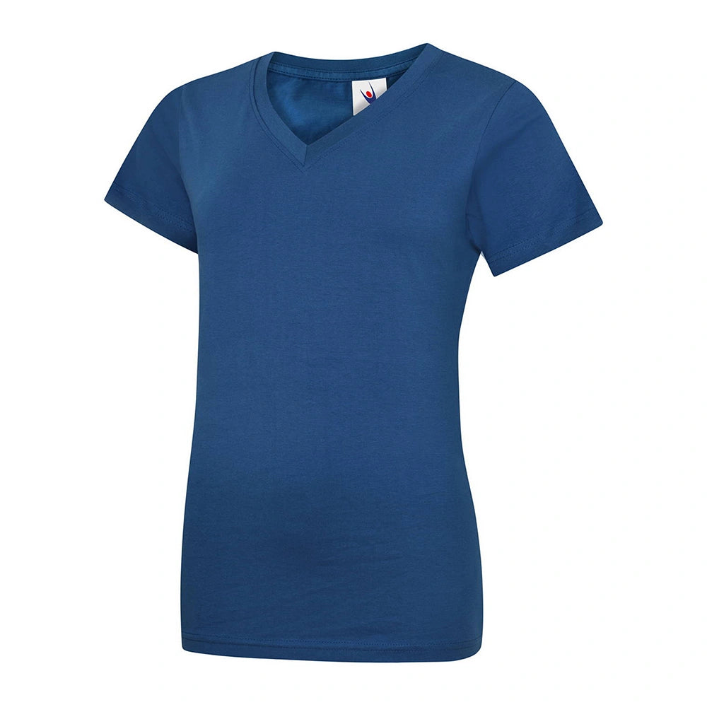 Uneek Ladies Classic V-Neck T-Shirt UC319 Royal