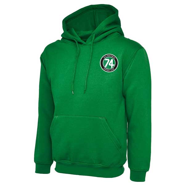 1874 Northwich JFC Supporters Hoodie - Adult kelly green