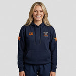 model wearing Cheshire Stars Netball Club Hoodie – Adults