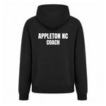 back view of Appleton Netball Club Coaches Hoodie