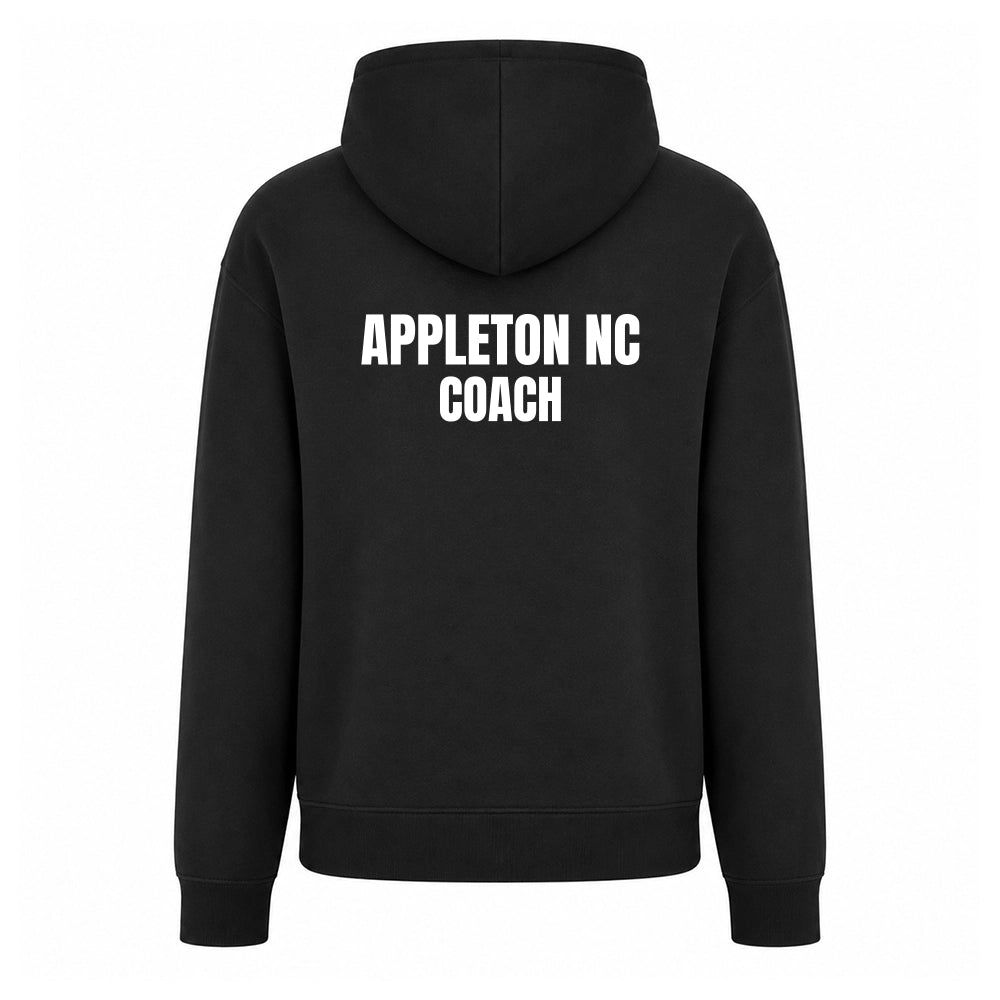 back view of Appleton Netball Club Coaches Hoodie