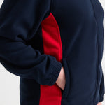 pocket and contrast panel detail on Two Tone Full Zip Fleece Jacket UC617