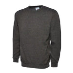Charcoal grey Uneek Ladies Deluxe Crew Neck Sweatshirt UC211