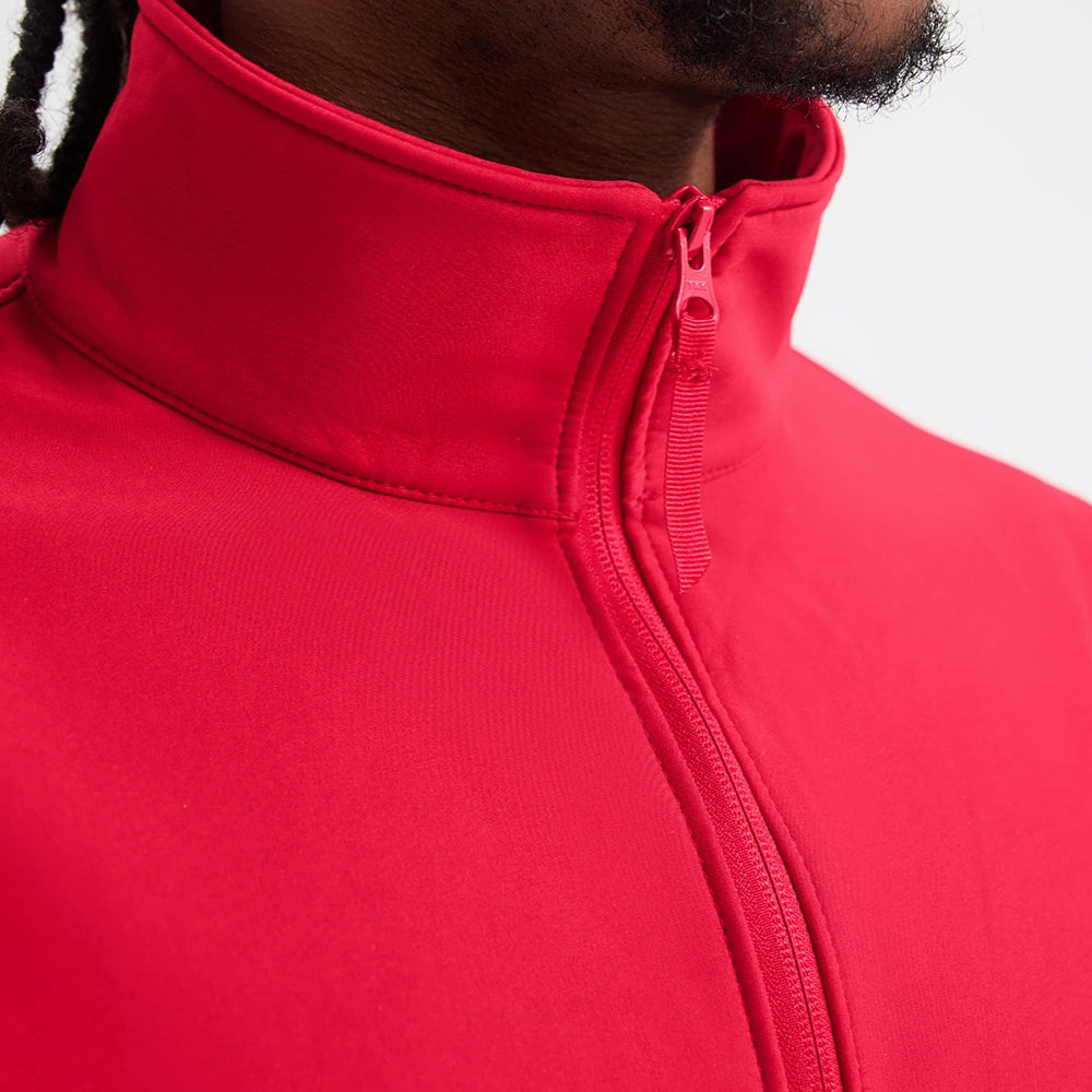 close up zipper detail of The UX Printable Soft Shell Jacket UX10
