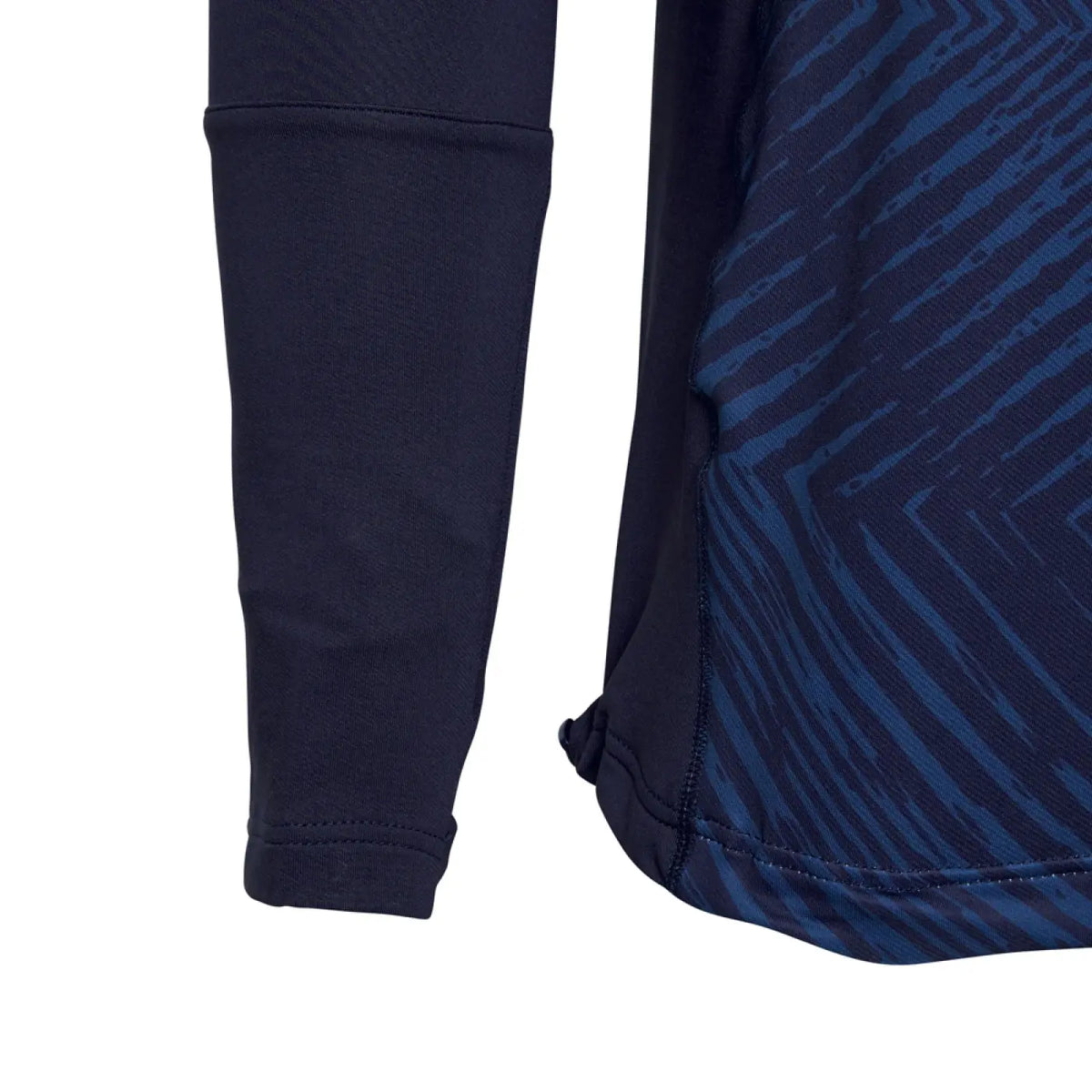 Sleeve close-up of the Men's Volt 1/4 Zip Performance Top in Navy.