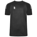 Surridge Sport Volt T-Shirt in Black with White Dots Trim.