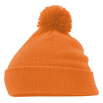Winsford ASC Cuffed Bobble Beanie (Orange) BC426 rear
