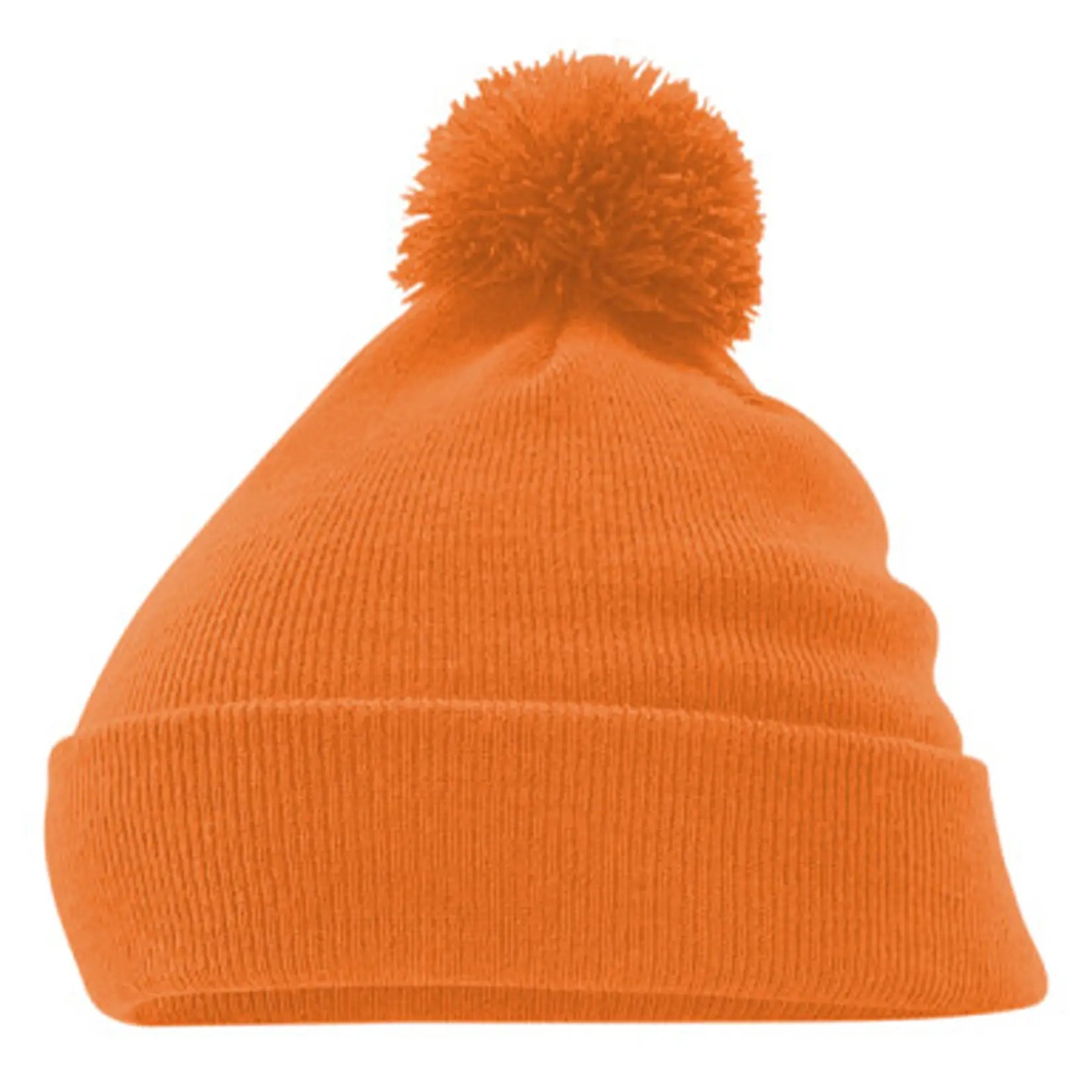 Winsford ASC Cuffed Bobble Beanie (Orange) BC426 rear