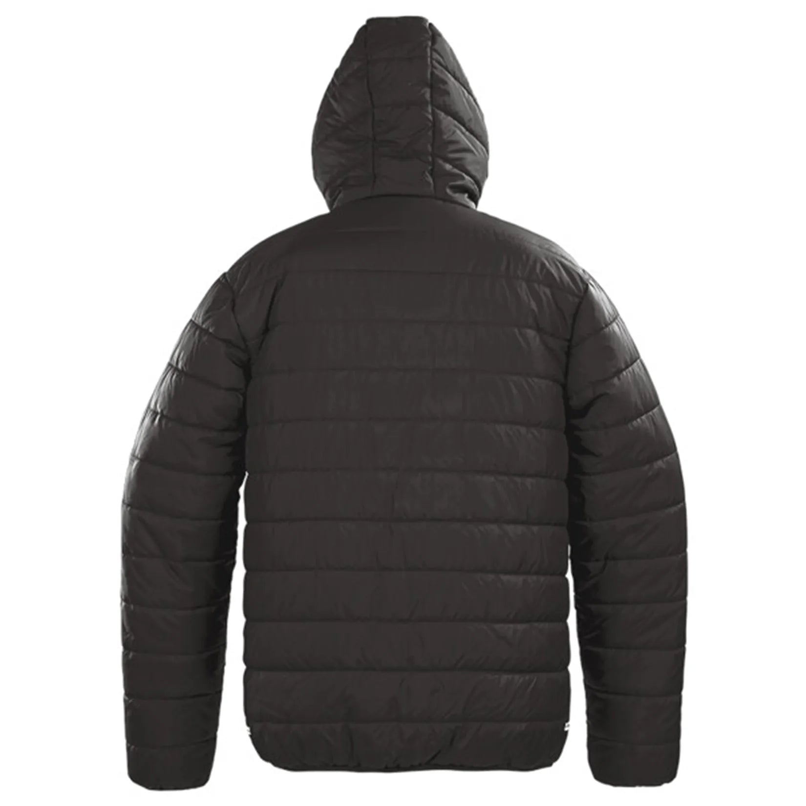Rear view of Winsford ASC Padded Jacket – Adults in Black/Orange RS233M