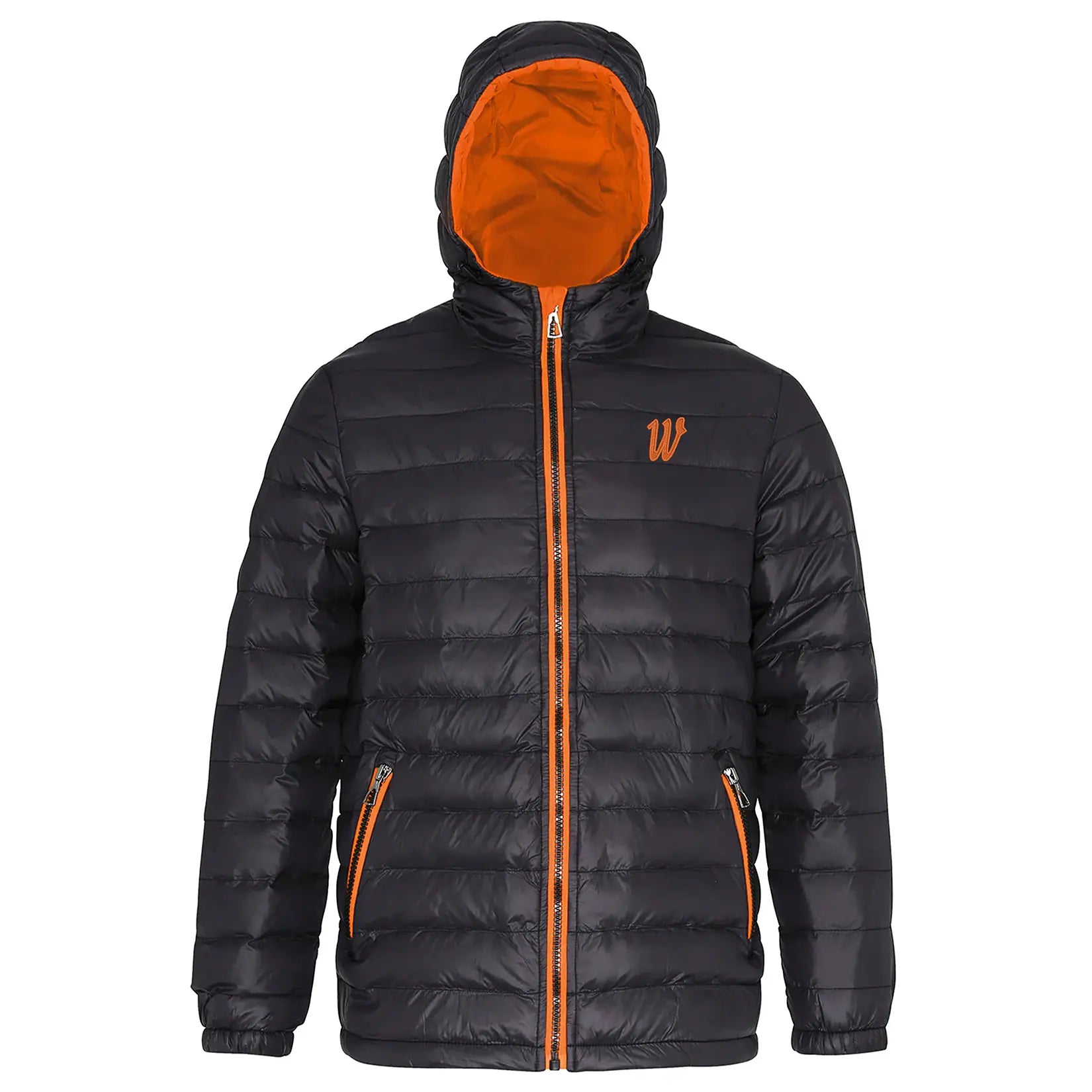 Winsford ASC Padded Jacket – Adults in Black/Orange RS233M