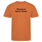 Winsford ASC Team T-Shirt – Adult (Orange) JC001 Back view