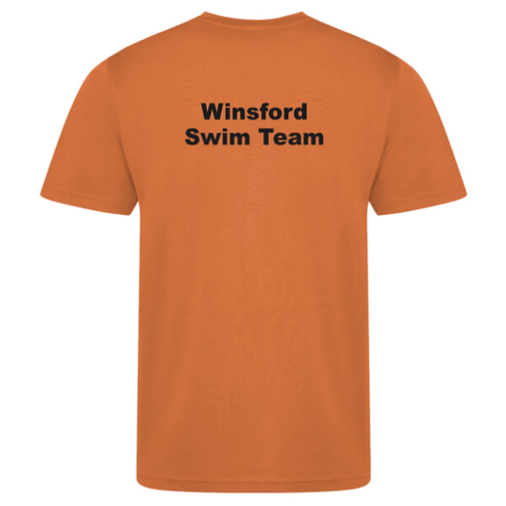 Winsford ASC Team T-Shirt – Adult (Orange) JC001 Back view