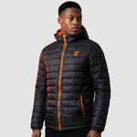 Model wearing the Winsford ASC Padded Jacket – Adults RS233M in Black / Orange