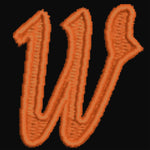 Winsford ASC 'W' embroidery in orange