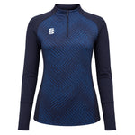 Women's Volt 1/4 Zip Performance Top in Navy.