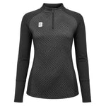 Women's Volt 1/4 Zip Performance Top in Black.