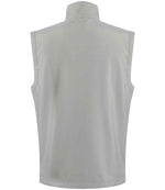 back view of Regatta RG372 (TRA925) Ascender Two Layer Soft Shell Bodywarmer mineral grey/black