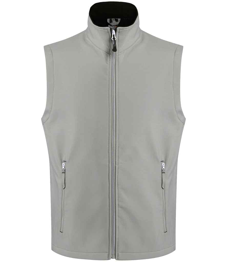 Regatta RG372 (TRA925) Ascender Two Layer Soft Shell Bodywarmer mineral grey/black