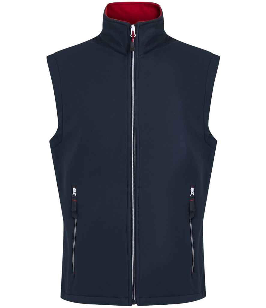 Regatta RG372 (TRA925) Ascender Two Layer Soft Shell Bodywarmer navy/classic red
