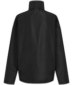 back view of black/mineral grey Regatta RG374 (TRW532) Ascender Waterproof Shell Jacket